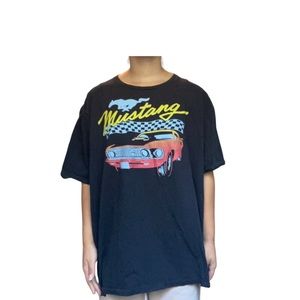 Black Men’s Ford Mustang Logo Graphic Oversized Shirt Size 3X